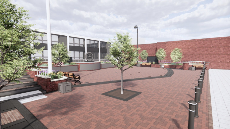 The space has been designed to incorporate elements of Biddulph's heritage (LDRS).