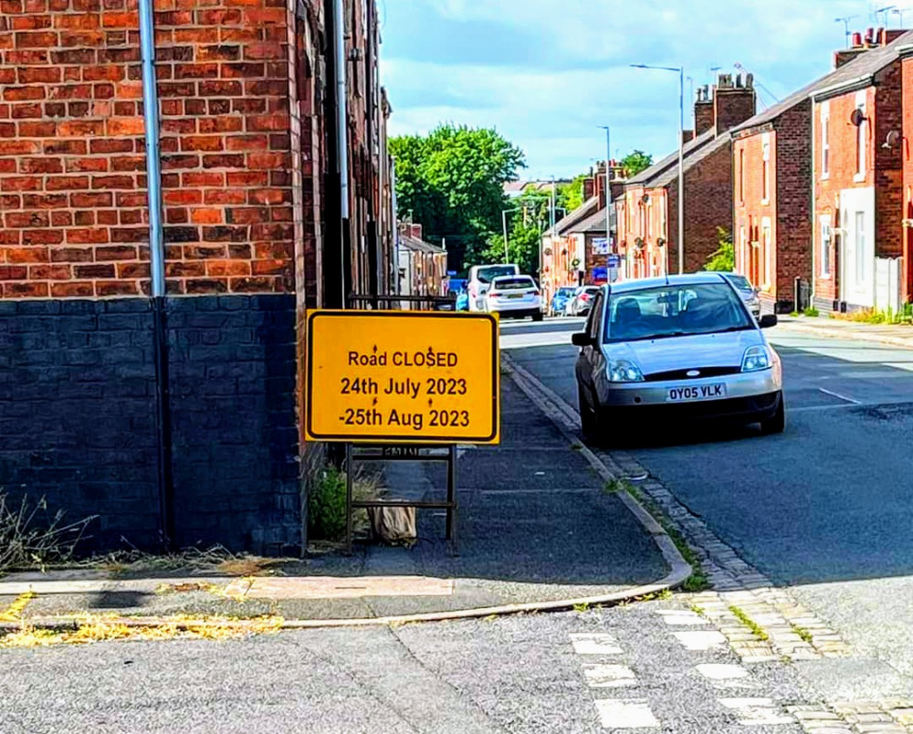 Middlewich Street will close on Monday 24 July and will remain so until Friday 25 August (Nub News).