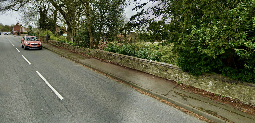 Outline planning permission for five homes could be given next week for the site in Whitwick. Photo: Instantstreetview.com