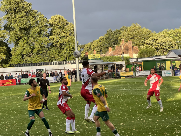 Hitchin Town 0-3 Stevenage. CREDIT: @laythy29