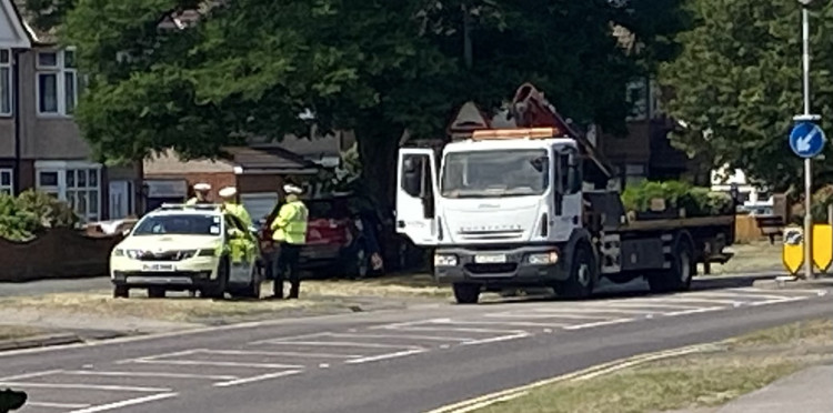 Police kept Lodge Lane closed until the vehicle was recovered. 