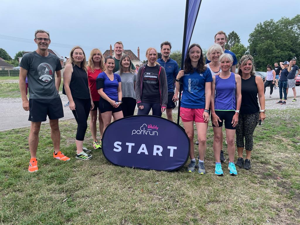 Frome Medical Practice staff joined in with parkrun for the NHS to mark the occasion