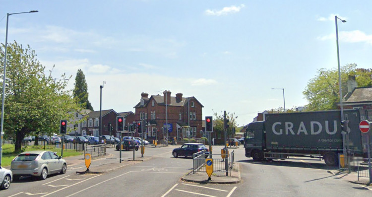 Proposals would modify Dialstone Lane and its busy junction with the A6 (Buxton Road) and Poplar Grove. Residents can comment on proposals as of tomorrow (Image - Google Maps)