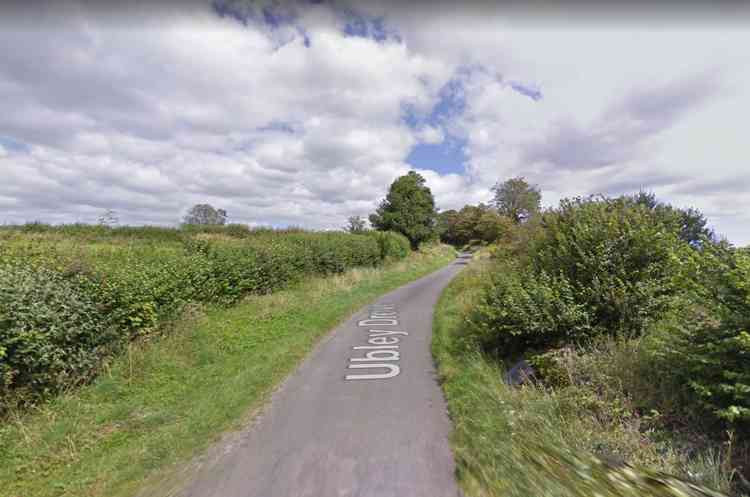 The van tipped over in Ubley Drove, near Charterhouse (Photo: Google Street View)
