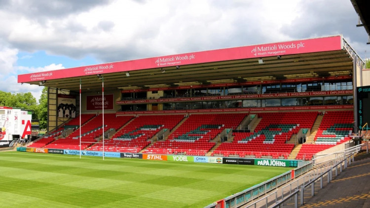 Leicester Tigers play at the Mattioli Woods Welford Road stadium in Leicester city. Image credit: Nub News.  