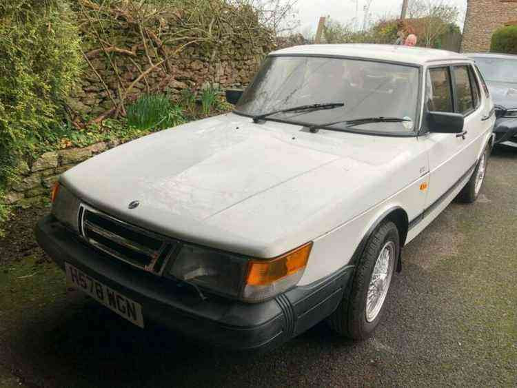 The Saab is for sale for £2,995