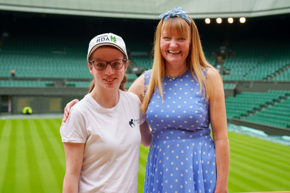 Philippa George and Natalie O’Rourke MBE visiting The All England Lawn Tennis Club