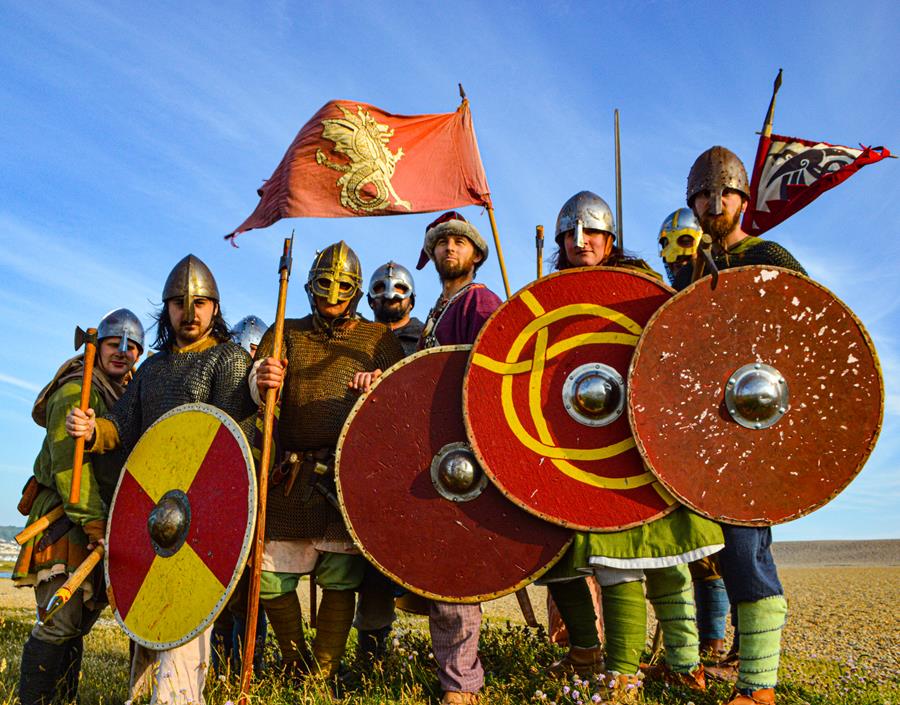 Vikings ready for the Festival of Archaeology (photo credit: Jonathan North/Dorset Museum)