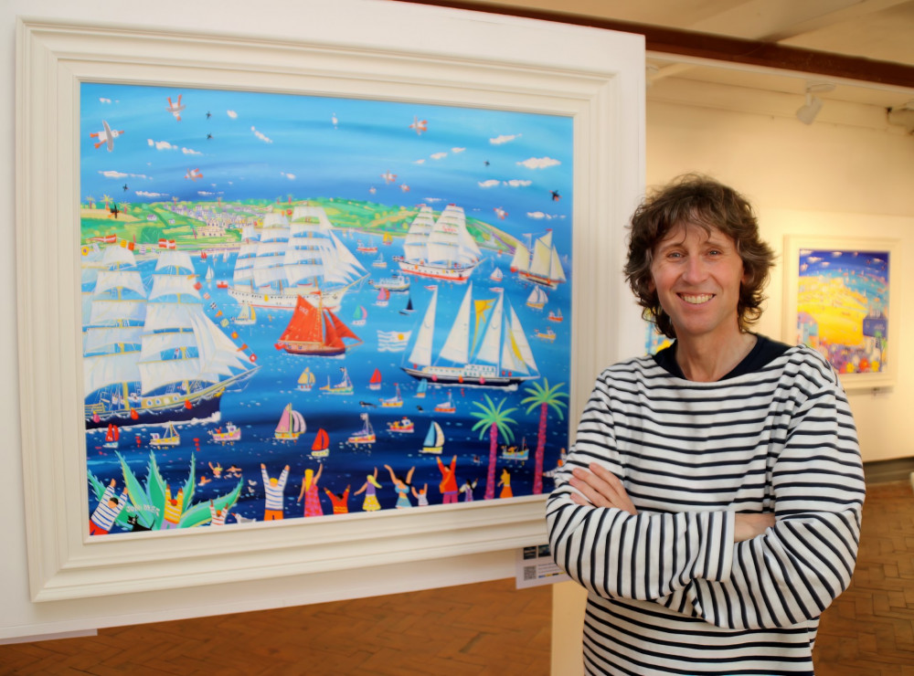 John Dyer - Artist in Residence for Falmouth Tall Ships 2023. (Image: John Dyer Gallery) 