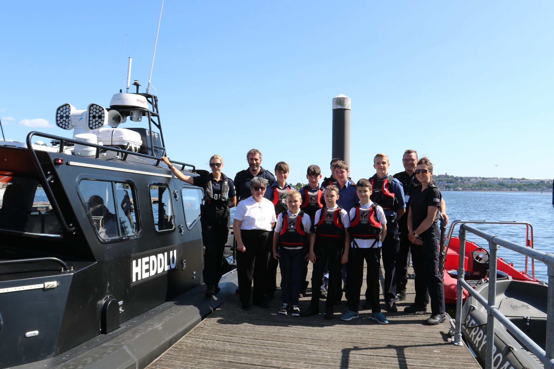 Cadets at the launch