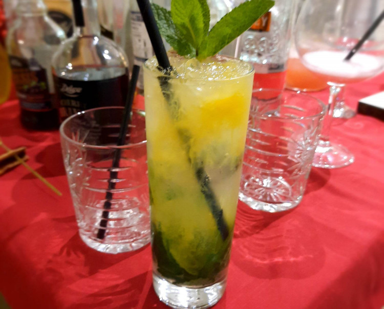 Enjoy a Mango Mojito or mis it up with your choice of fruit juice or syrup. Image credit: Josh Tooley. 