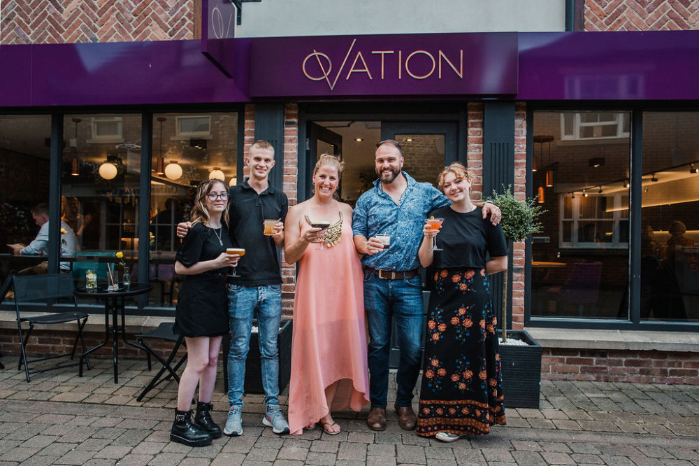 The Ovation team are looking forward to welcoming you into their Oakham bar for a drink and nibbles. Image credit: Ovation Wine & Spirit Bar. 