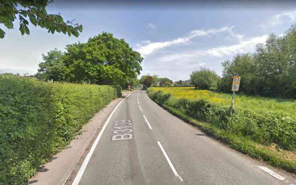 The B3139 Blackford Road in Wedmore - see today's mobile speed camera locations (Photo: Google Street View)