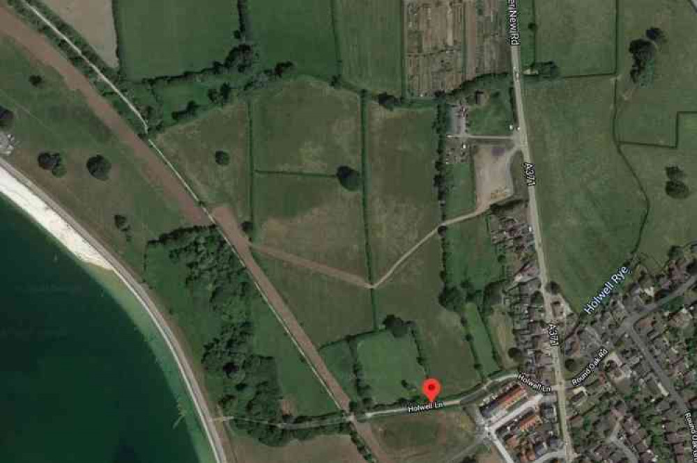 The area off Holwell Lane that has been given approval for housing (Photo: Google Earth)