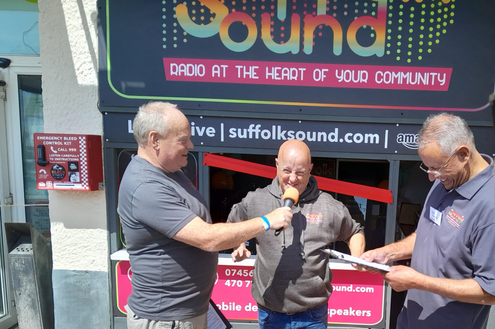 Suffolk Sound's Mark Murphy, Richie Ross and Rob Dunger going live (Picture: Nub News)