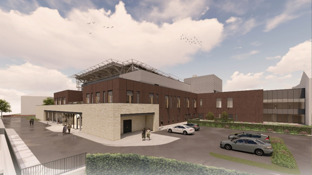 An artist's impression for the new emergency department and critical care unit