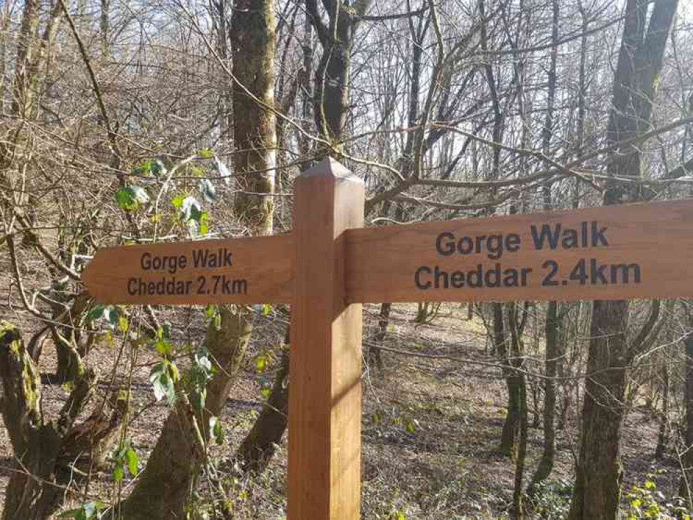 Rights of way signs in Cheddar