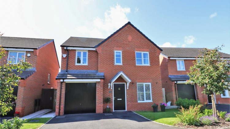 The modern four-bedroom detached home, located off Broad Street, on the popular Stoneley Park development (Stephenson Browne).