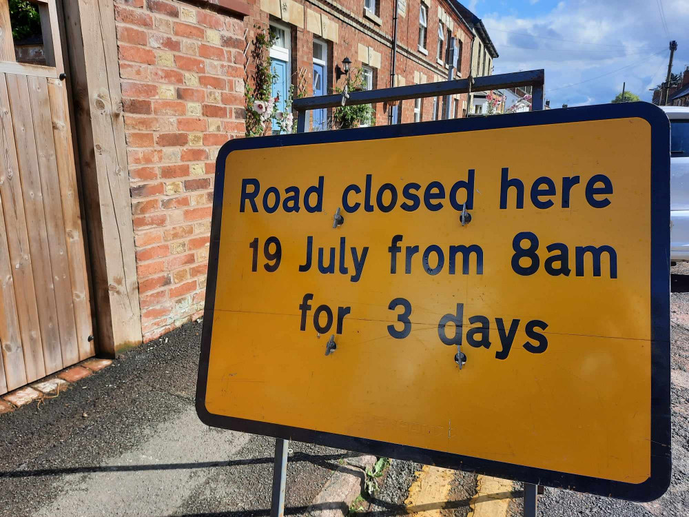 Oakham's Penn Street will be closed for three days beginning tomorrow. Image credit: Nub News. 