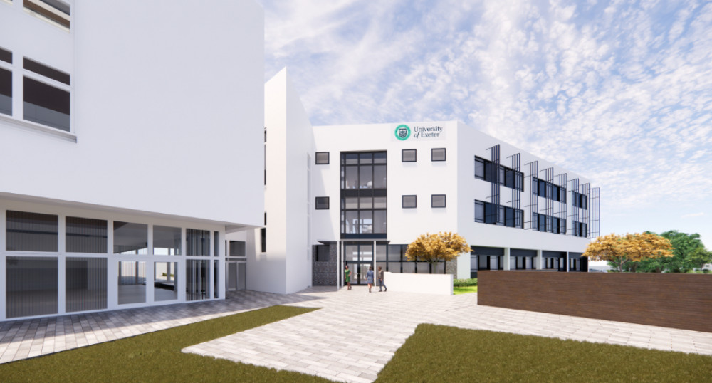 An external view of the potential plans. (Image: Exeter University) 