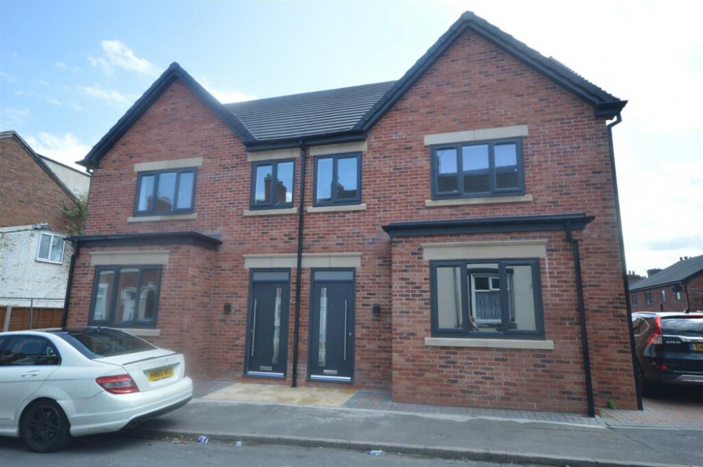 Two three-bedroom semi-detached houses on Madeley Street in Tunstall are available to rent with Stephenson Browne (Stephenson Browne).