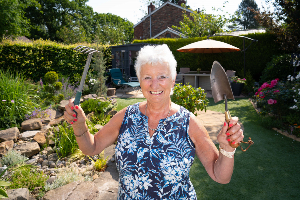 Keen thrifty gardener, Karen, has worked wonders. (Photo: SWNS - South West News Service) 