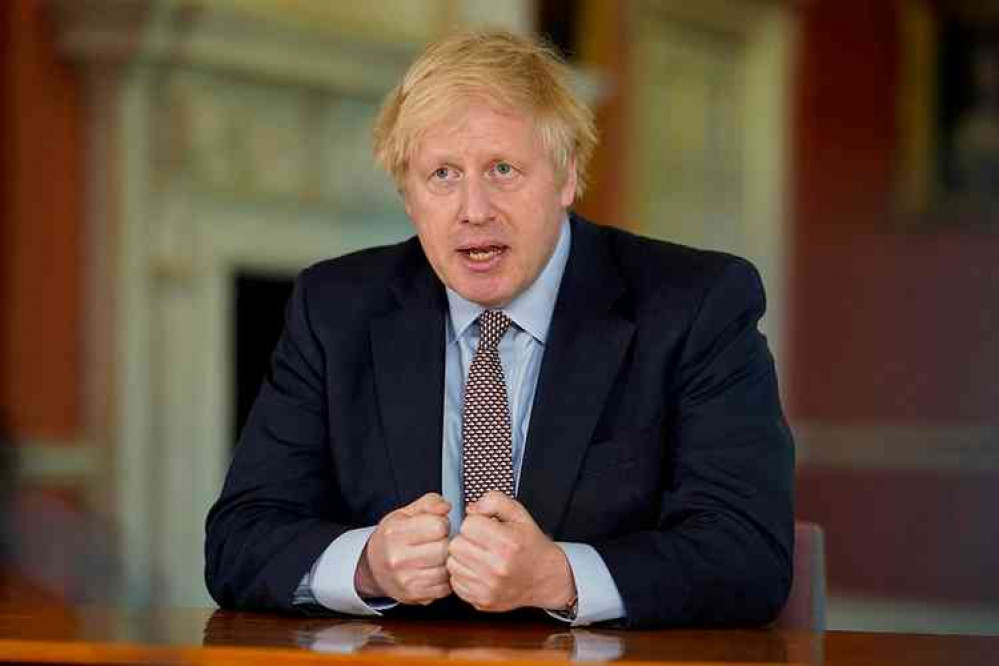 Prime Minister Boris Johnson addressing the nation on Sunday night