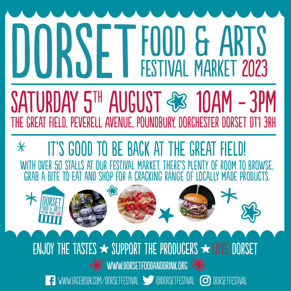 Dorset Food & Arts Festival will be held in Poundbury in August