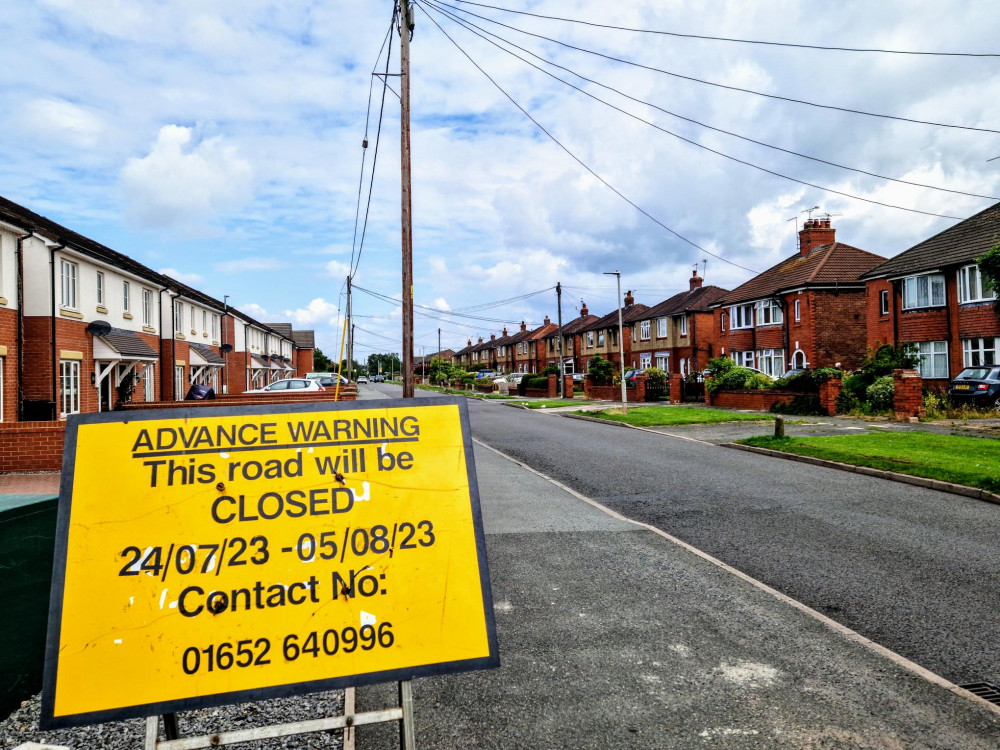 Mablins Lane, between Falcon Drive and towards Mablins Lane Primary School, will be closed from Monday 24 July and Saturday 5 August (Ryan Parker).