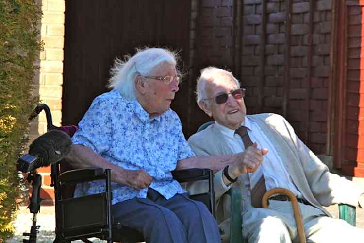 Eric and Nancy Kingston at their 80th wedding anniversary celebrations (Photo: Simon Painter)