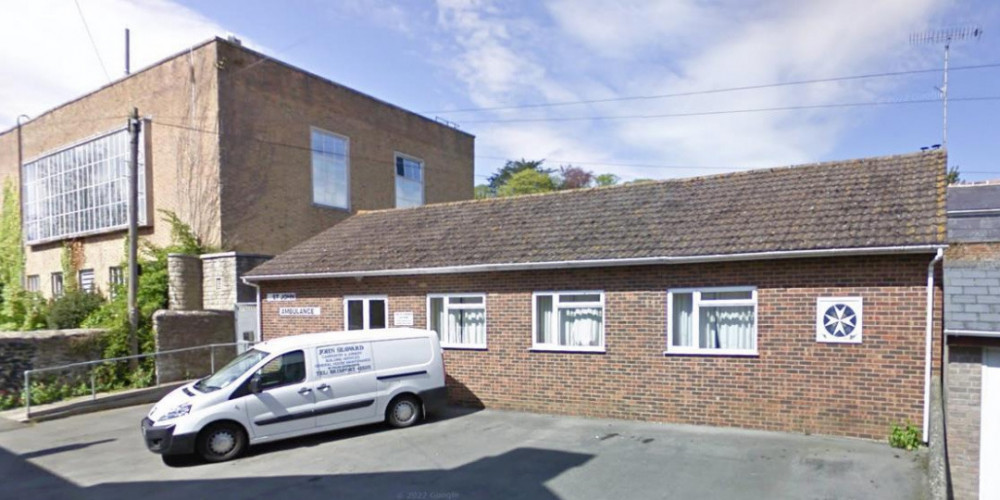 The former St John Hall in Bridport – to be demolished and replaced with housing