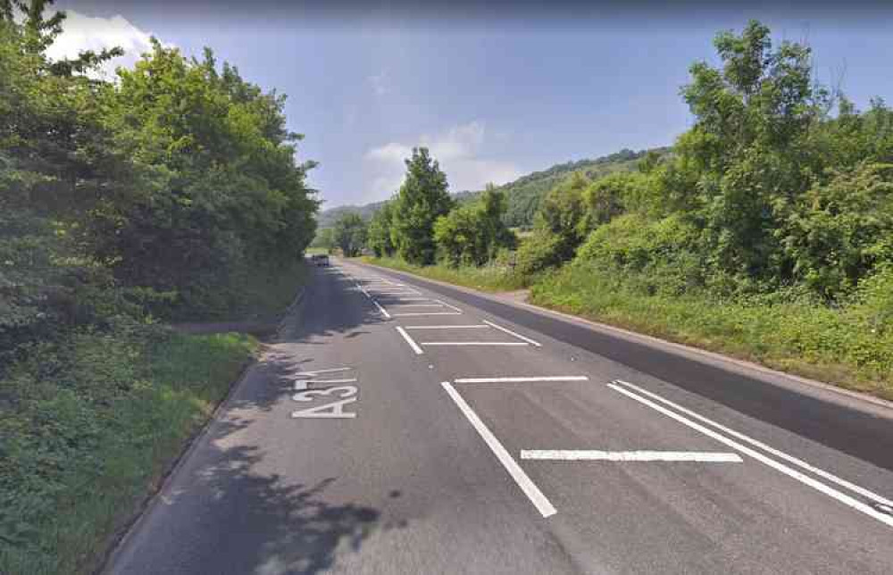 The crash has happened on the A371 Axbridge bypass (Photo: Google Street View)