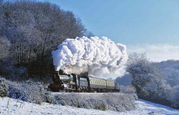 Quantock Steam and Snow - one of Don's favourite photos he has taken