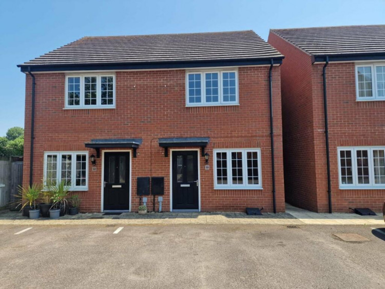 The former post office is located on John Clare Close, Oakham. Image credit: Moores.