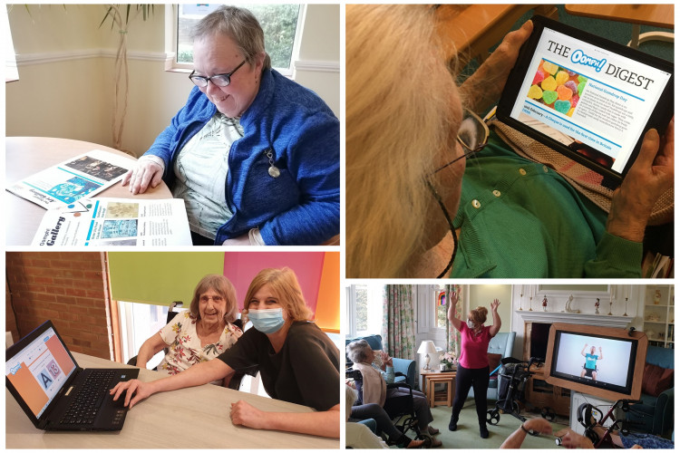 Activities at residential homes can be enjoyed by visitors.