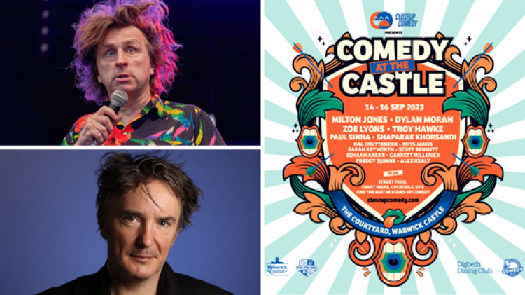 Tickets for Comedy at the Castle are now available (image via White Tiger PR)
