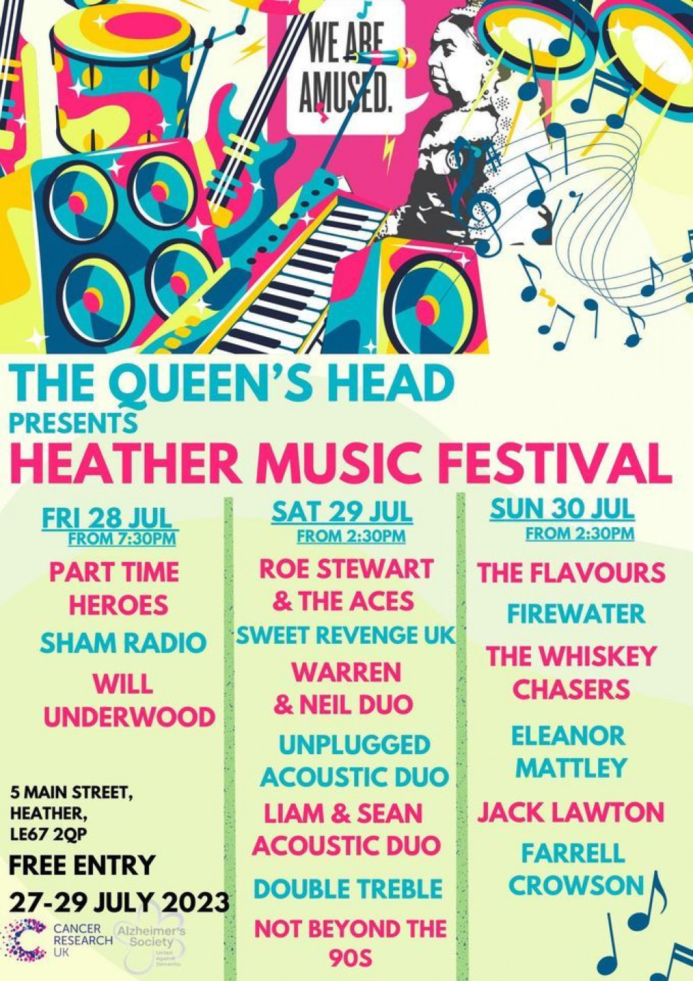 The Heather Music Festival, at the Queen's Head in Heather, near Coalville