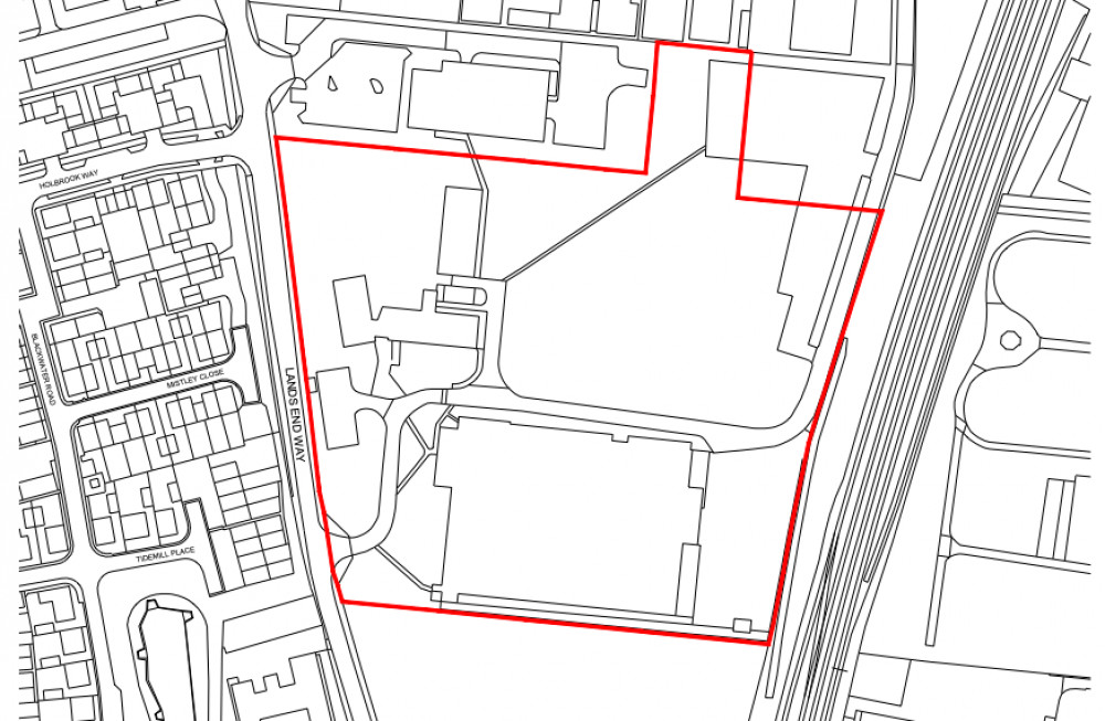 A planning application has been submitted for land off Lands' End Way, Oakham, Rutland. Image credit: RCC.