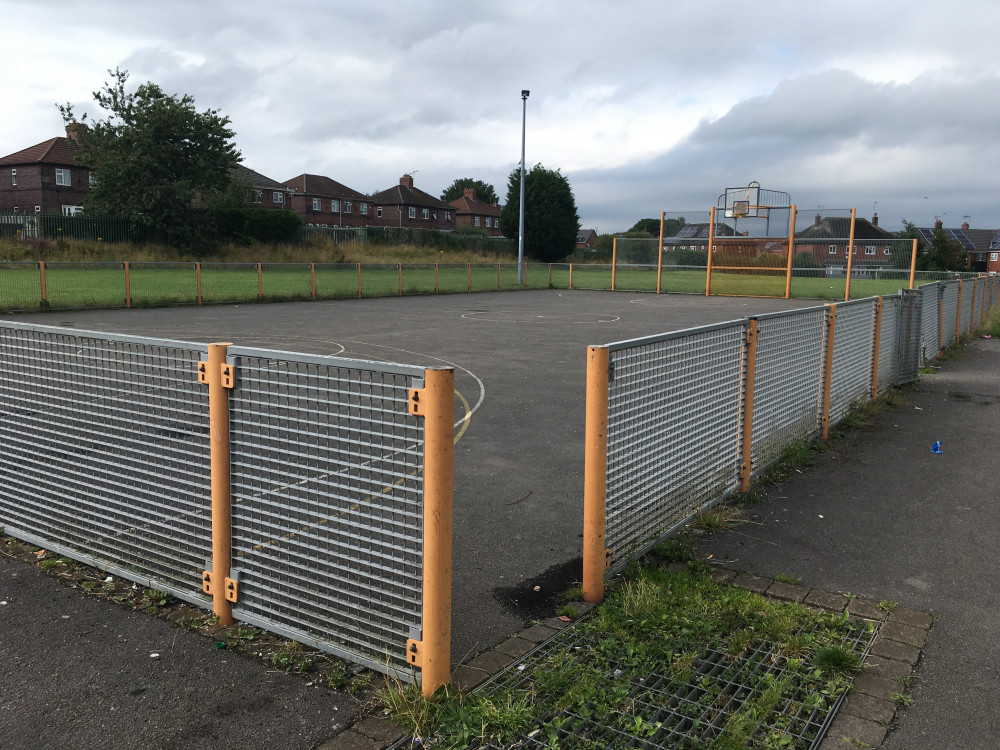 The multi use games area on Stansmore Road is considered beyond repair by the council (LDRS).