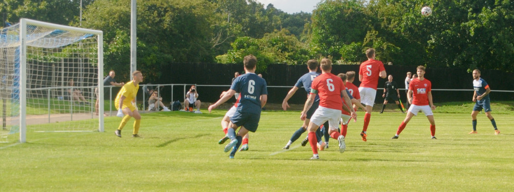 Skipper Jack Baker edge of box, scored opener (Picture: Nub News)