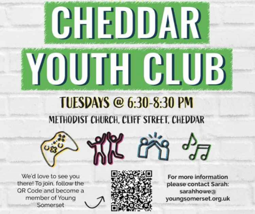 Cheddar Youth Club starts next week