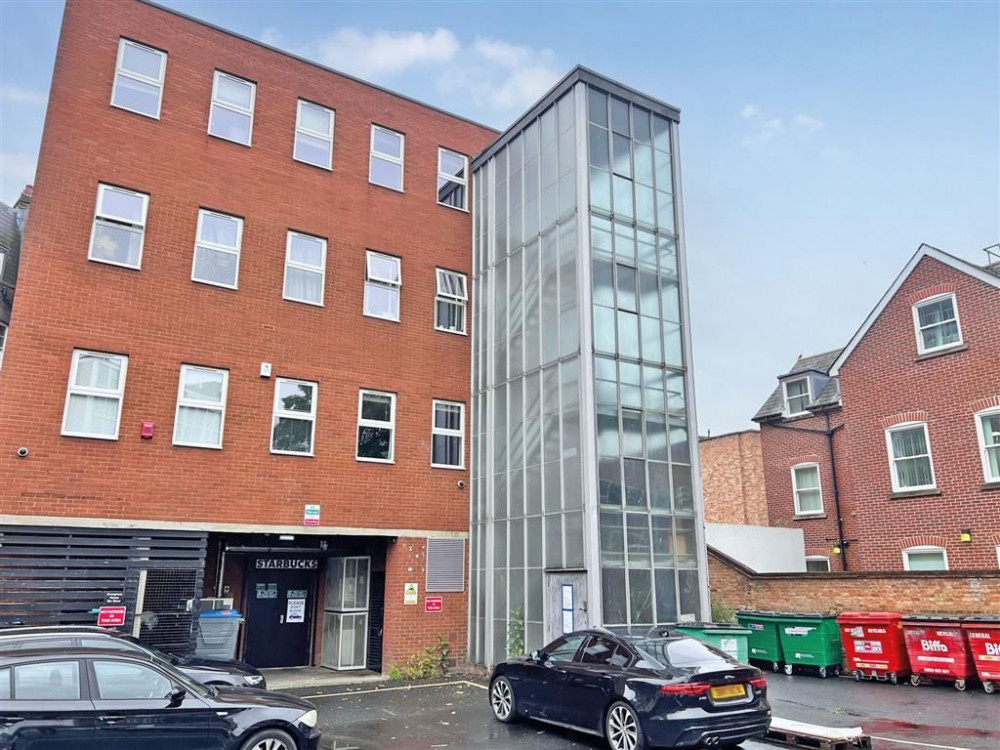 A disused stairwell attached to a block of flat behind Starbucks in Twickenham is on the market – potentially providing a foot on the property ladder.