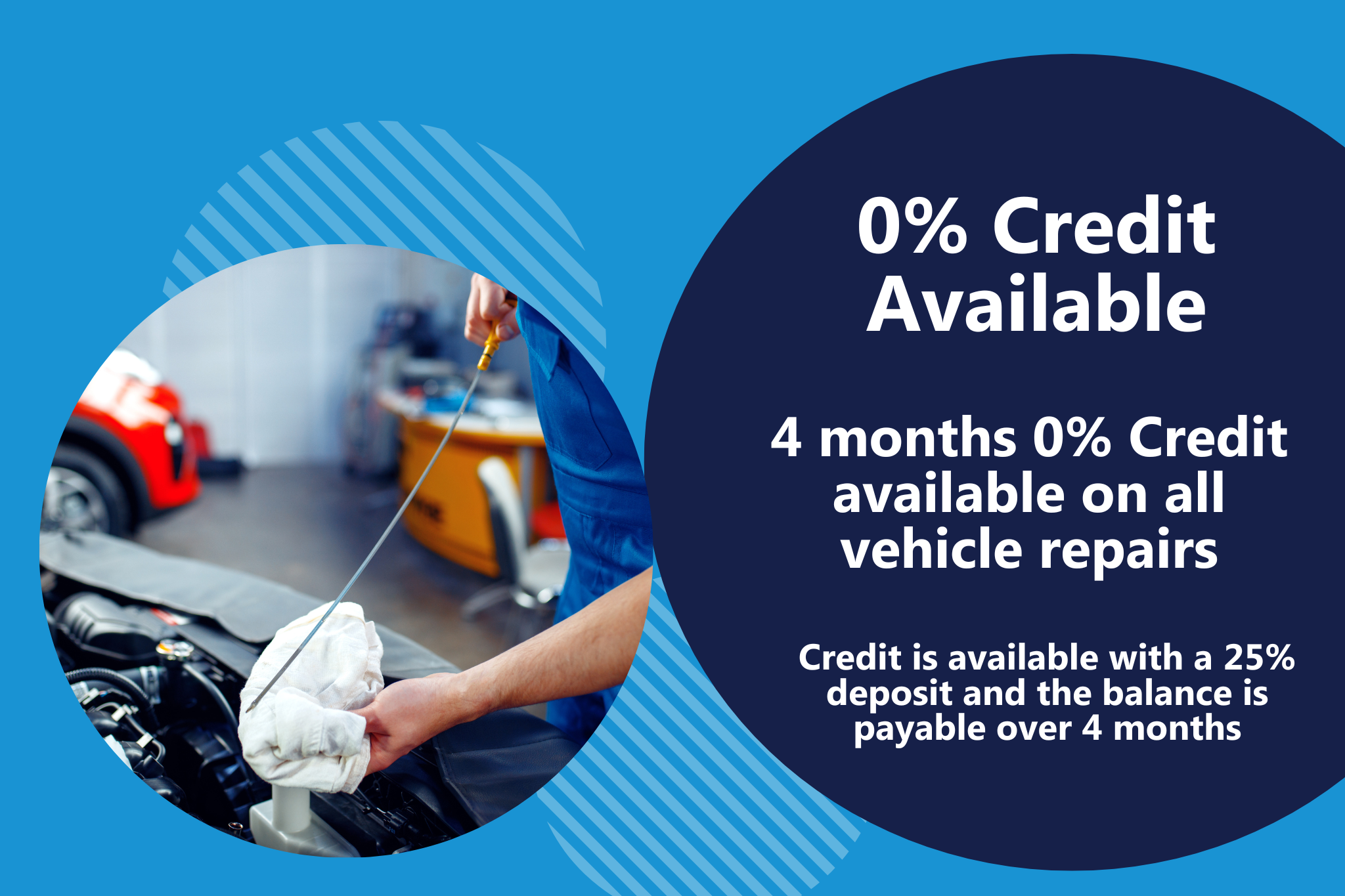 0% Credit Available on All vehicle repairs