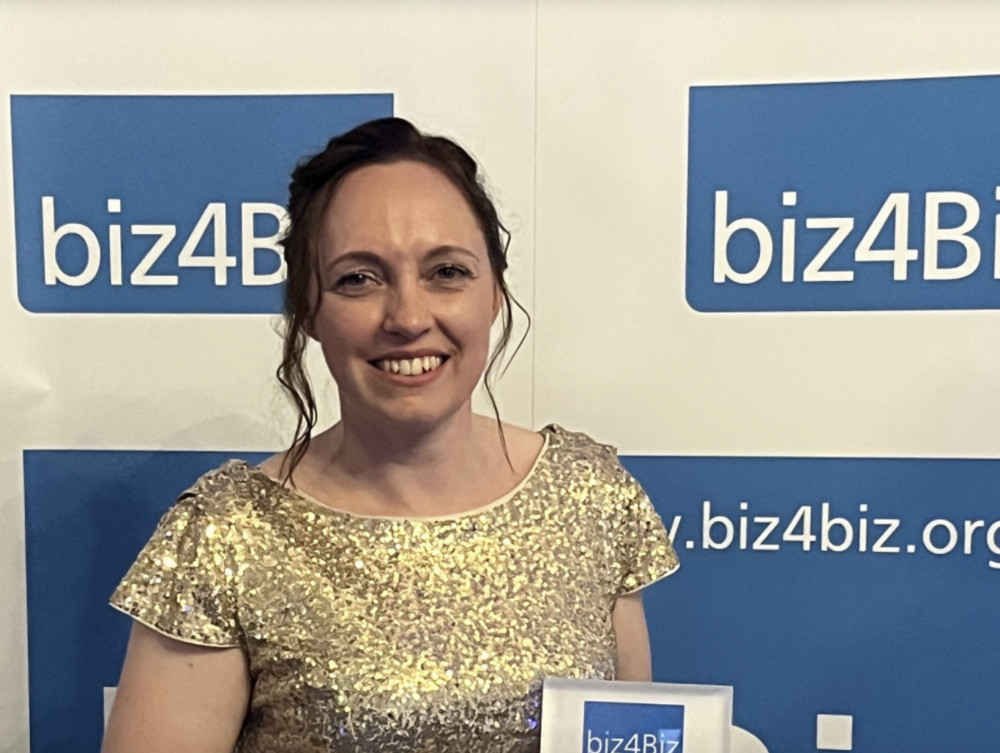 Up Close: Tracy's Treasured Keepsakes - a double award winning brilliant independent business. PICTURE: Tracy Fishburn at the recent biz4Biz awards night. CREDIT: Tracy Fishburn