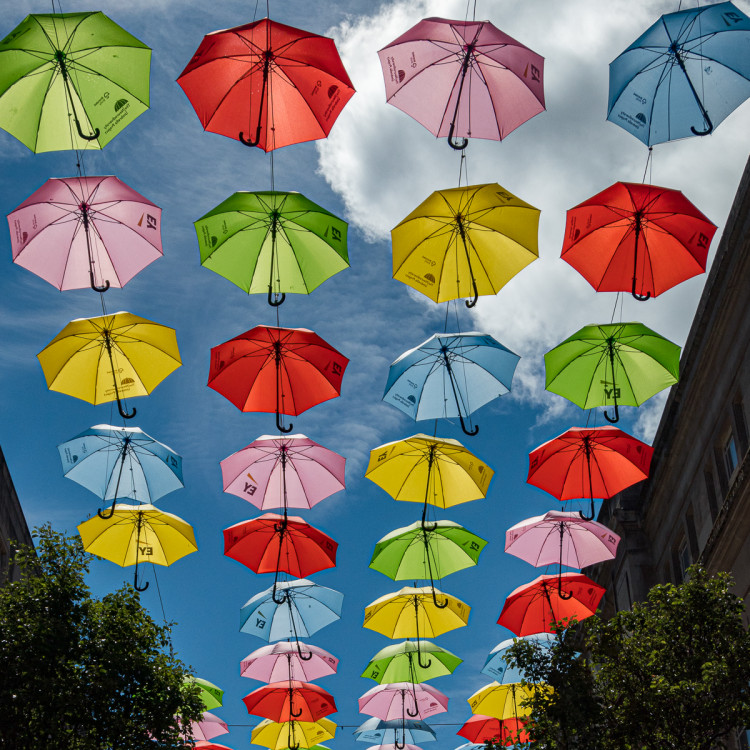 One of the interpretations of the Suspended theme from the Take Twelve display (image via Leamington Spa Photographic Society)