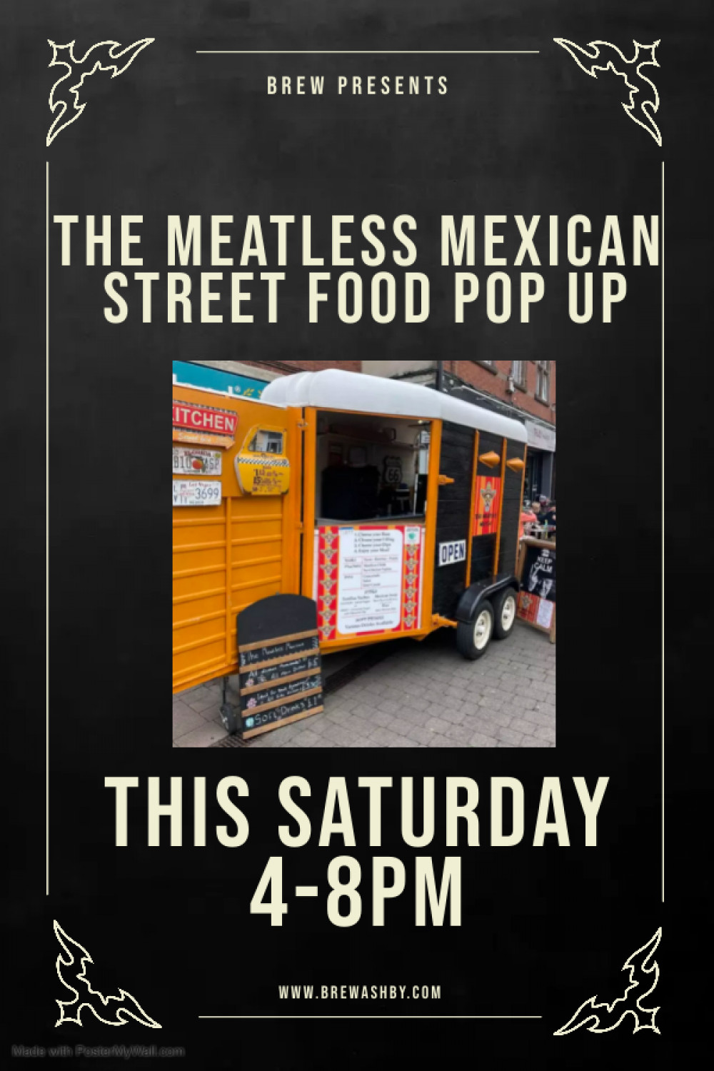 The Meatless Mexican Street Food Pop Up at Brew, 106B Market Street, Ashby-de-la-Zouch