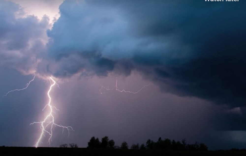 Heavy showers and thunderstorms are expected on Wednesday and may cause some flooding and travel disruption, according to the Met Office.