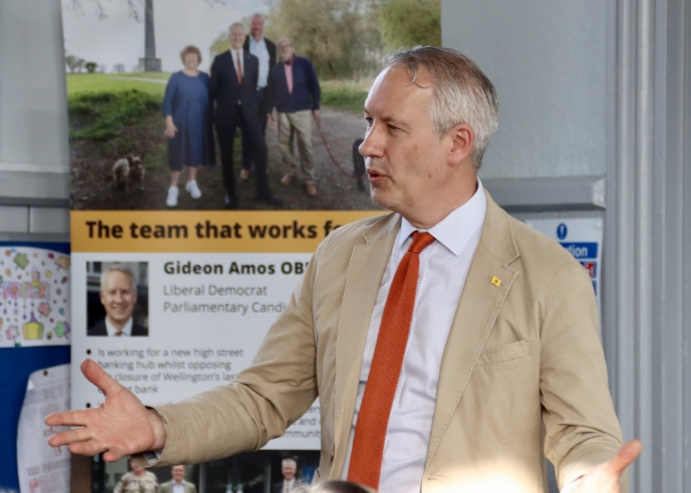 Gideon Amos, Liberal Democrat Candidate For Taunton, Speaking At Wellington Baptist Church