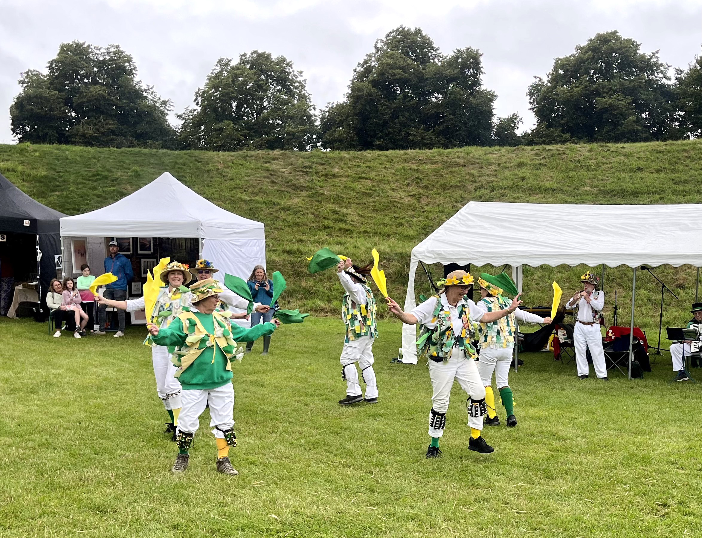 Morris dancing at HengeFest at Maumbury Rings