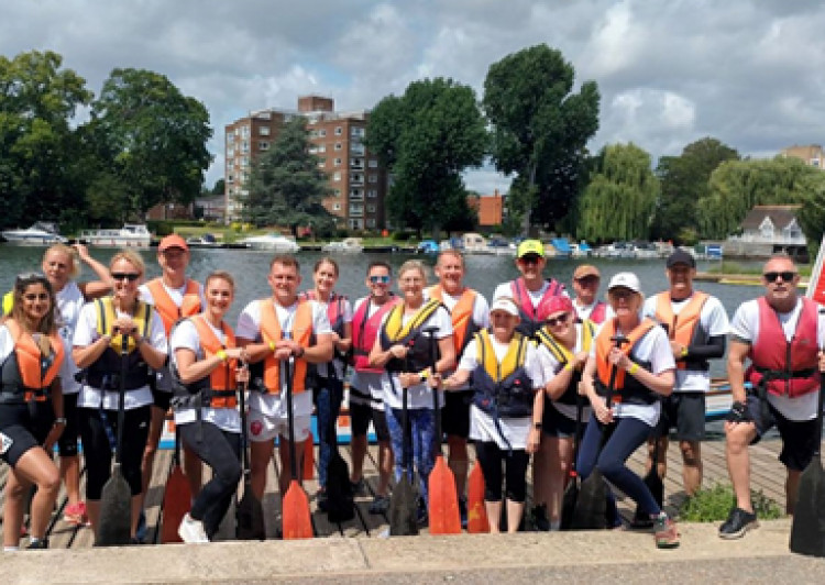 Dragon Boat Racing Challenge for Kingston Charitable Foundation. (Photo: Holland Hahn & Wills Wealth Management)